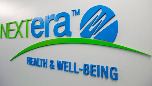 NextEra Health & Wellbeing sign