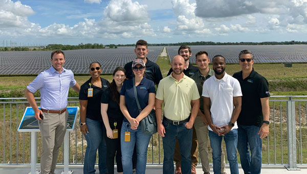 Finance and Accounting team visiting a solar facility Finance and Accounting team visiting a solar facility