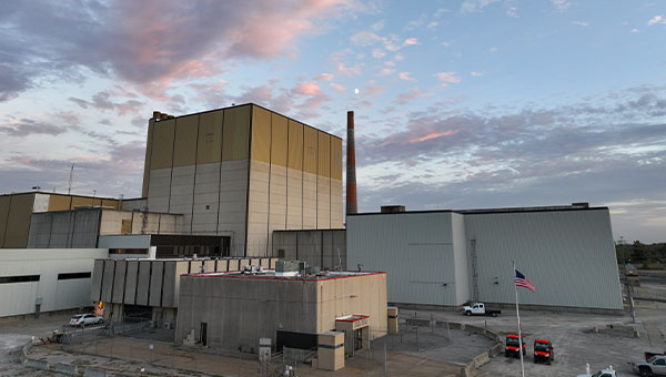 Duane Arnold building during sunset