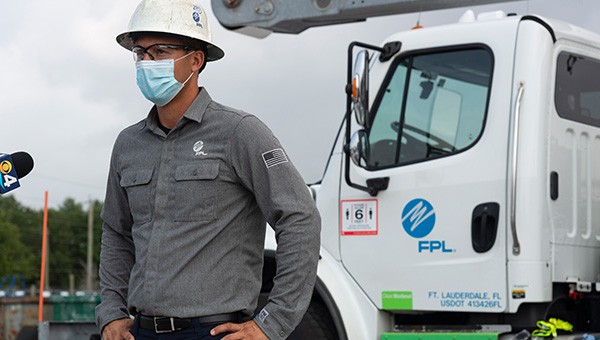 FPL line worker during COVID-19