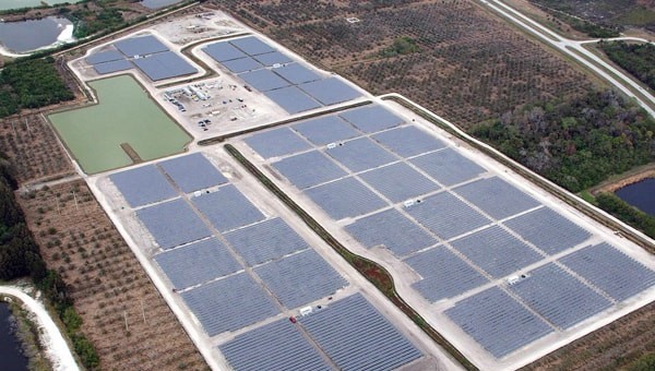 Solar farm at the Kennedy Space Center
