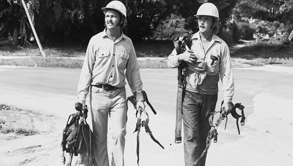 FPL employees with power line gear