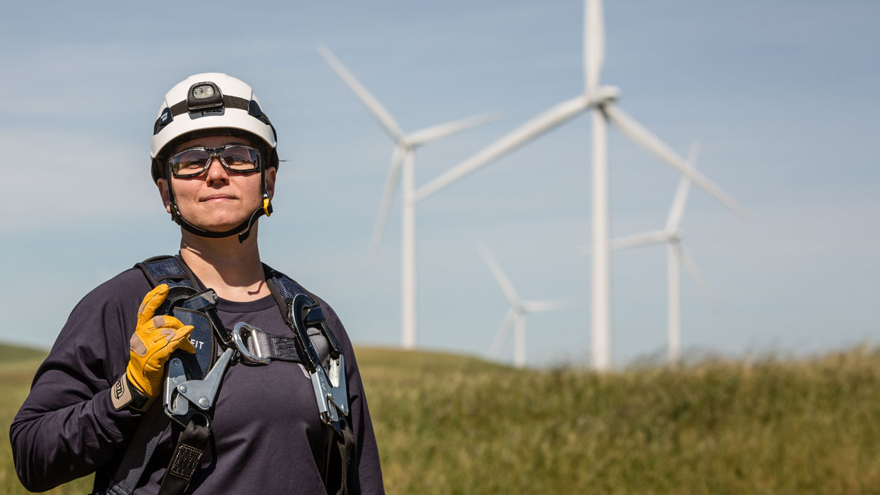 NextEra Energy Wind Worker in the field NextEra Energy Wind Worker in the field